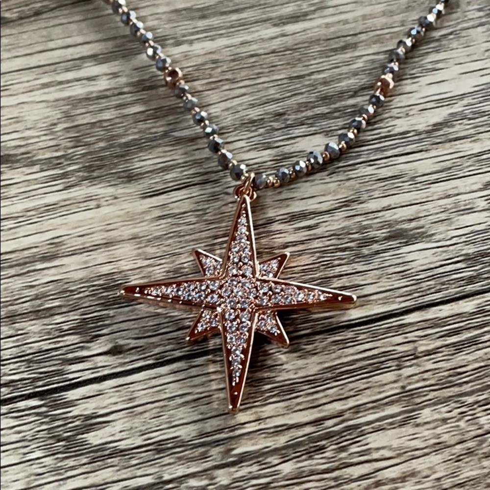 WHBM star pendent, rose gold